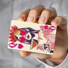 Pink Heart Queen Playing Card Design Credit Card Sticker, Suitable For EBT, Transportation, Keys, Credit Cards, Debit Cards, Bank Cards Protection, Bubble-Free, High Quality, Designed For Small Cards - A - View 2