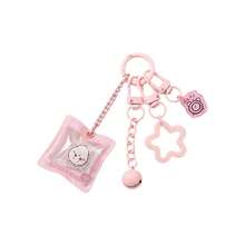 Chiikawa Hachiware&Chiikawa&Usagi,Cartoon Image High Transparent Acrylic Pendant, Bag Keychain Ornament,Cute Ornament, Anime Peripheral Collection,Creative Gift(1 PC) - Multicolor - View 7
