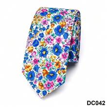 1 chiếc cà vạt satin hoa văn nhiều màu sắc thanh lịch dành cho nam, phù hợp cho tiệc tùng, dạ hội, trang phục du lịch. - Xanh đậm - Xem 3