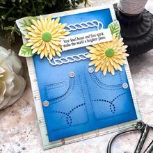 1pc Denim Pocket Metal Cutting Die, Suitable For DIY Scrapbooking, Greeting Cards And Paper Craft Metal Cutting Mold - LG26-7902 - View 4