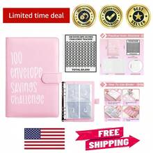 100 Envelopes Money Saving Challenge 100 Envelope Challenge Binder Savings Budget Book With Cash Envelopes For Office Home - 預設 - 查看 1