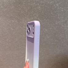 Ốp điện thoại hình kem ombre thời trang mới, tương thích với iPhone, phong cách tối giản cao cấp, phiên bản nữ độc quyền được yêu thích, nơ 3D tinh tế được trang trí bằng đá lấp lánh, cô gái ngọt ngào thanh lịch với phong cách sang trọng, tối giản sáng tạo chất lượng cao, phong cách độc đáo - Kem [màu tím-trắng chuyển sắc] - Xem 10