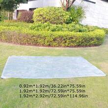 1pc Clear Patio Furniture Cover, Reusable Plastic Furniture Covers, Loveseat Bench Cover Sofa Couch Furniture Protector Cover For Moving - A - View 2