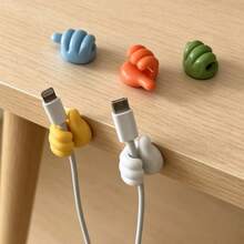 5/9/20 Stück Daumen-förmige Kabel-Organizer Haken - selbstklebend ohne Bohren erforderlich, geeignet für Haushaltsorganisation, ideal für Küchengeräte und Schlafzimmer-Accessoires - A - Übersicht 5