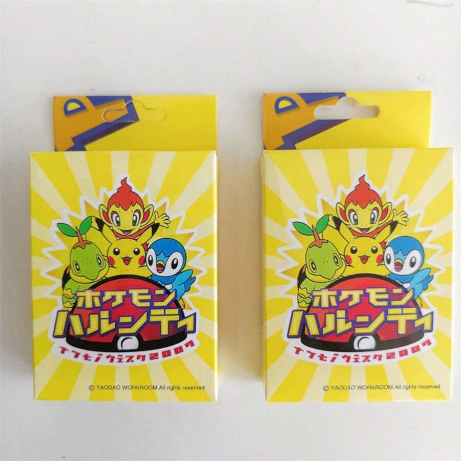 pokemon 54张宝可梦卡牌，动漫及二维周边，可爱卡通风格，精美宝可梦卡牌，便携式益智卡牌游戏 - 彩色 - 查看 1