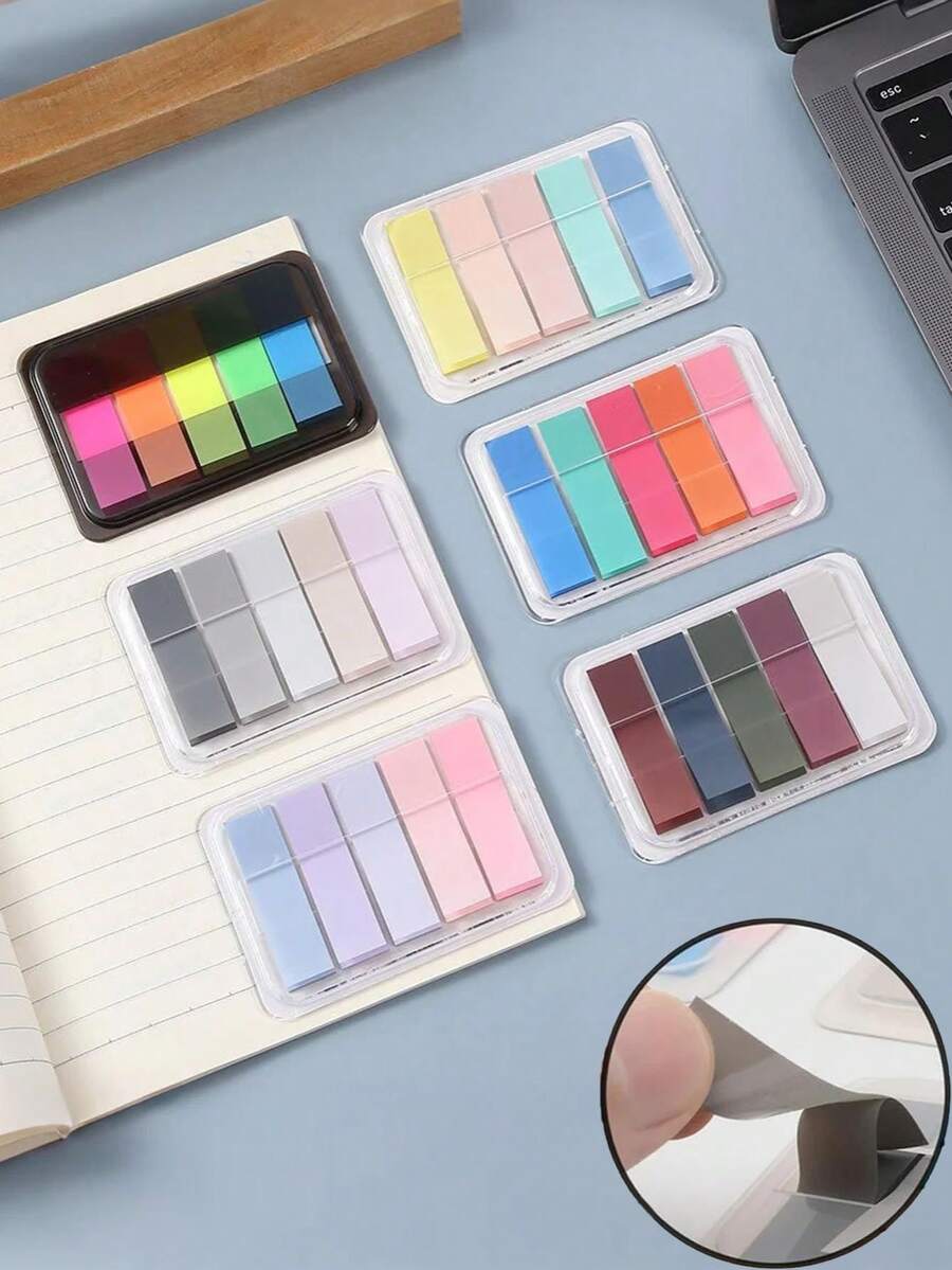 1000 piezas de etiquetas índice de color fluorescente, notas adhesivas removibles de papel de alta calidad sin residuos, adecuadas para estudiantes, oficina y vuelta al colegio, notas adhesivas transparentes, marcadores de página, marcadores, etiquetas adhesivas, etiquetas de página, pegatinas de etiquetas, pestañas índice emergentes, pegatinas de etiquetas de bandera