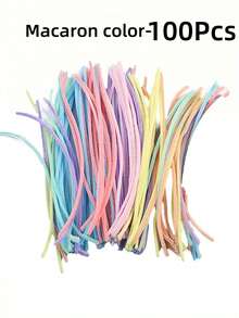 400pcs Value Pack DIY Pipe Cleaner, Macaron Colors, DIY Craft Pipe Cleaners, Random Mixed Colors Including Dense Chenille Stems, Fluffy Sticks, Craft Decor Chenille Stems Supplies - Pipe Cleaners - View 14