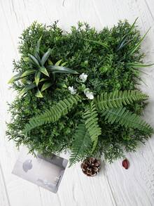 1件人造黄杨草篱笆墙，杜鹃花叶，人造花，人造植物，香叶木，黄杨木，PE材质，花园装饰，适用于学校宿舍、办公室、户外派对、节日、生日、家门口、酒店、餐厅、客厅、卧室、婚礼、厨房、花园，四季皆宜。 - 綠色-E - 查看 10