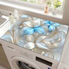 1pc Exquisite Floral Theme Style Coffee Machine Mats, Dish Mats, Tableware Mats, Table Mats, Especially Suitable For Coffee Machines And Coffee Pots, Bar Mats, Bar Accessories, Very Suitable For Kitchen Use. - Multicolor - View 1
