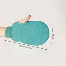 New Upgraded Exfoliating Gloves With Detachable Carrying Bag, Professional Body Cleansing Tool, Reusable, Double-Sided Body Cleansing Towel, Detachable Base Towel, Double-Sided Towel, Suitable For Spa, Massage, Home Body Cleansing. Body Cleansing Bath Cleanser, Cleansing Towel Detacher & Feisumassaji. Gurin, Pink, Buru, Baggu, Storage, Organizer, Heakrippu - Multicolor - View 10