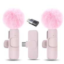 Complete Vlogging Kit: Wireless Lavalier Microphone Set For Smartphones - 2 Mini Mics With Noise Reduction & Stereo Podcast, Live Stream - 黑色 - 查看 11