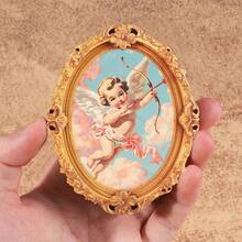 1pc Pink Chicken Pattern Wooden Refrigerator Magnet, Craft Gift Suitable For Home Fridge And Mailbox Decoration! - one-size - View 16