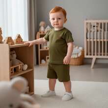 Assorted 4-Piece Baby Boy Clothing Set (2 T-Shirts + 2 Shorts) 2-Piece Baby Outfit Set - 極簡主義者 - 查看 11