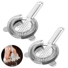 Yinore 2Pcs Stainless Steel Cocktail Strainer - Bar Ice Filter For Mixing Drinks, Durable Metal Mesh For Bartender Use - View 6