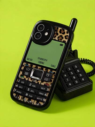 防震手机壳 1 件装 新款个性化豹纹印花防震手机壳 亮面软壳保护套 兼容 17 Pro/17 Air/17/17 Pro Max 16/11/16 Pro/16 Plus/16 Pro Max/16 e/15 Pro Max/13/14/12/XS/XR/7G/8 Plus/14/11/P12/XS 生日礼物 周年纪念派对