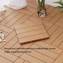 1 Tấm, 6 Tấm, Sàn nhựa tự lắp ghép 29,5cm, chịu lực cao, thích hợp cho sân, vườn, ban công. Sàn nhựa tự lắp ghép ngoài trời cho sân, hiên nhà. - sọc - Xem 4