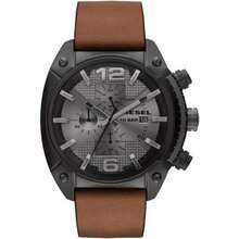 Diesel Men's Chronograph Brown Leather Watch DZ4317 - Một cỡ - Xem 2