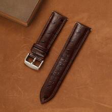 Women Ostrich Texture Watch Band 18mm 20mm 22mm Quick Release Spring Bar Replacement Fashion Personalized Genuine Leather Wristband - Mouldless - View 23
