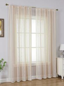 2pcs Beige New Bohemian Curtains, Decorative Beige Striped Rod Pocket Curtains, Suitable For Home, Kitchen, Living Room And Bedroom - Beige - View 66