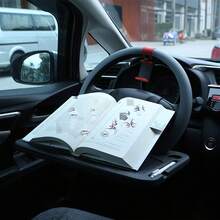 3-In-1 Car Steering Wheel Tray With Drink Holder And Pen Slot - Double-Sided, Fitted, Multi-Functional Laptop Desk, Suitable For In-Car Use, Car Desk Tray - 1pc Car Steering Wheel Table - View 12