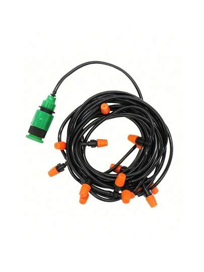 Hệ thống tưới nhỏ giọt di động LDQ, bộ dụng cụ tưới vườn bằng nhựa PVC bền chắc - Bao gồm van điều chỉnh lưu lượng và đầu phun, không cần điện, lý tưởng cho việc chăm sóc cây trồng ngoài trời và tưới tiêu nông nghiệp.