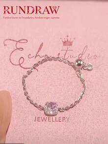 1 chiếc nhẫn oval nối liền, có thể điều chỉnh kích thước, đính đá Cubic Zirconia, thích hợp cho nữ giới đeo hàng ngày và trong những dịp đặc biệt. - Bạc - Xem 13