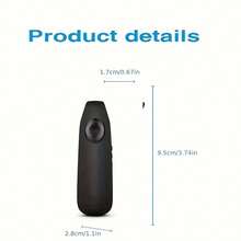 1 pieza Cámara mini HD 1080P portátil (tarjeta SD no incluida) - Recargable, compatible con smartphone, admite tarjeta TF de hasta 128GB - Adecuada para grabación de video, ciclismo, recopilación de pruebas y exploración, batería de 400mAh - Ver 3