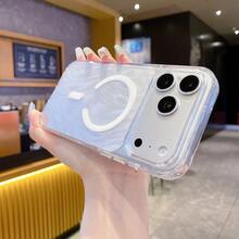 1个全新奢华水晶透明狐狸尾巴磁性闪粉手机壳，适用于苹果17 Pro Max/17 Pro/17/AIR/16 Pro Max/16 Pro/16 Plus/16/15 Pro Max/15 Pro/15 Plus/15/14 Pro Max/14 Pro/14 Plus/14/13 Pro Max/13 Pro/13/12 Pro Max/12 Pro/12/11 - 彩色 - 查看 4