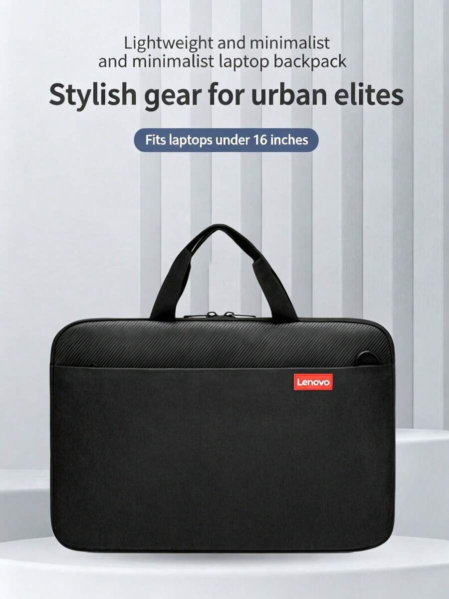 Lenovo B14 Black 16‑Inch Laptop Sleeve, Dual‑Layer Water‑Repellent Shock‑Resistant Laptop Bag, Hand & Shoulder Carry