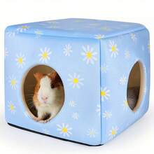 Casa cueva oculta lavable para cobayas, cama cómoda para conejos, accesorios para mascotas pequeñas como hámsters/chinchillas - Ver 12
