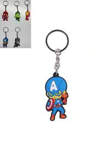 5pcs Marvel Superhero Keychains Mixed With Spider Man, Iron Man Keychains, Backpacks/Car Accessories/Party Supplies (Stochastic Style) - Multicolor - View 8