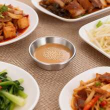 6件套304不锈钢餐盘，多功能酱料碟，甜点盘，迷你酱料碟，不锈钢烧烤蘸酱碗套装，商用小碟，火锅蘸酱碗，厨房配件，适用于家庭、餐厅、户外烧烤、派对等场合 - 彩色 - 查看 5