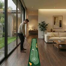 Golf Putting Mat Green Indoor & Outdoor Golf Practice Mat Mini Training 50*300CM - Green - View 5
