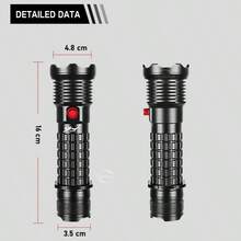 XHP70 专业潜水手电筒,IPX8 防水,50 米深度,强光束,适用于户外、夜钓、露营、应急照明 - 手電筒 - 查看 8