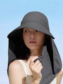 CAMEL CROWN Outdoor Fisherman's Hat, All-Around Sun Protection Fishing Hat With Sun Visor And Neck Protector, All-In-One Hiking Hat - Distant Mountain Gray - View 2