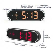 Màn hình hiển thị HUD (Head-Up Display) cho ô tô, đồng hồ tốc độ xe, đồng hồ tốc độ chiếu lên kính chắn gió có chức năng báo động - Cấp nguồn qua USB, giám sát tốc độ xe, phụ kiện bảng điều khiển hiện đại, tương thích với hầu hết các loại xe, phụ kiện ô tô. - A - Xem 4