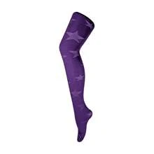 Sock Snob Sock Snob - Ladies Thick Coloured 80 Denier Opaque Patterned Winter Fashion Tights - 星帝紫 - 查看 1