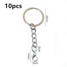 10pcs 25/28/30mm Diameter Keychain Ring Key Chains With Lobster Clasp Crafts DIY Jewelry Making Accessories Findings - Keychain - View 17