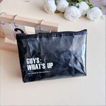 PVC防水化妆包，牛皮纸化妆袋，旅行洗漱拉链收纳袋，女士钱包收纳袋 - 彩色 - 查看 7