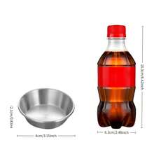 6件套304不锈钢餐盘，多功能酱料碟，甜点盘，迷你酱料碟，不锈钢烧烤蘸酱碗套装，商用小碟，火锅蘸酱碗，厨房配件，适用于家庭、餐厅、户外烧烤、派对等场合 - 彩色 - 查看 9
