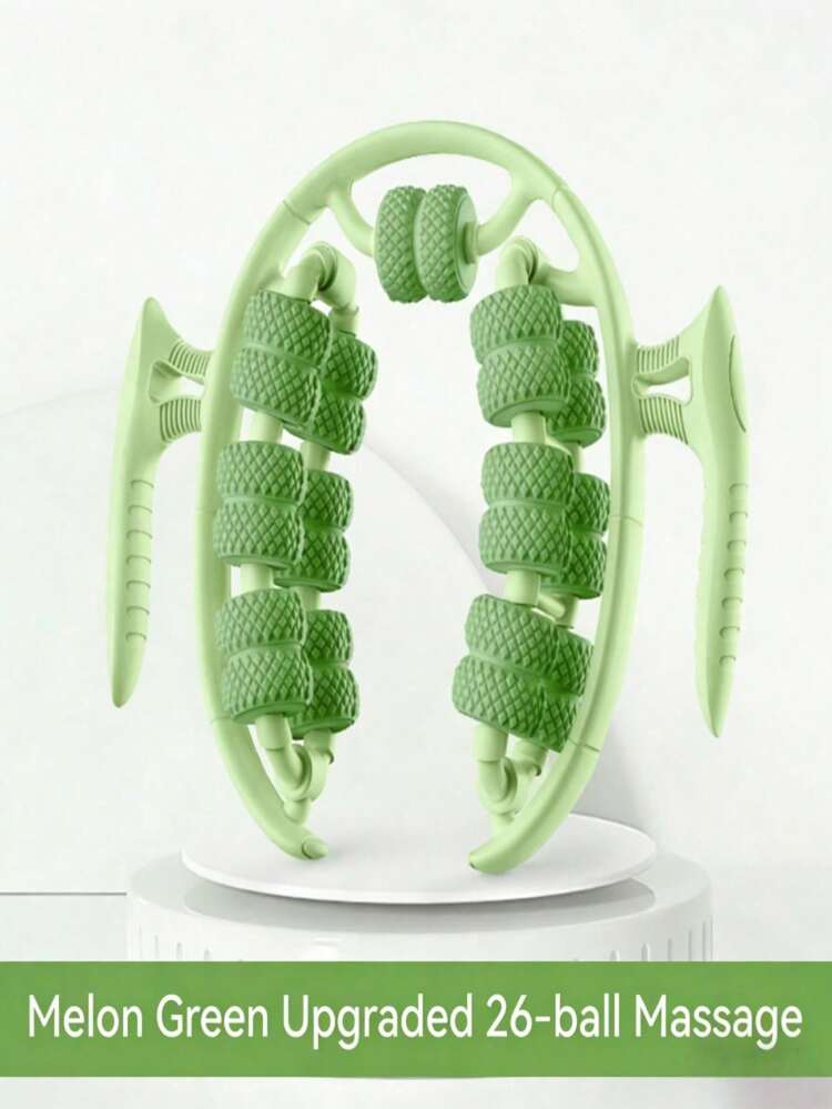 1个可调节腿部按摩器，带26个滚轮，肌肉放松瑜伽瘦腿器 - 彩色 - 查看 2