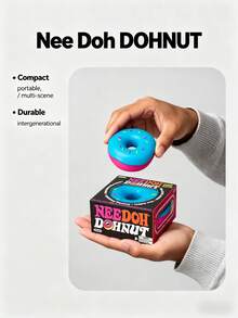 Đồ chơi giảm căng thẳng Schylling NeeDoh DOHNUTS Retro Teddy Ball | Họa tiết xoáy nhuộm màu phong cách Hippie cổ điển | Đồ chơi bằng thạch trong suốt | Phần thưởng cho lớp học mùa hè và lễ tốt nghiệp - Nhiều màu - Xem 9