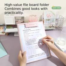 A4 Clipboard, High-Quality Waterproof Writing Pad, Minimalist Multi-Functional Office File Folder, Convenient File Storage For School, Nurse's Office, Home, And Meetings - A4 - View 6
