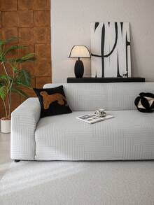 1 bộ bọc ghế sofa liền thân co giãn dùng được cả bốn mùa, chất liệu vải chống trượt, có thanh xốp chống trượt, có thể giặt máy, chống bụi, thân thiện với thú cưng, phù hợp cho phòng ngủ, văn phòng, phòng khách. - Màu Xám nhạt - Xem 8