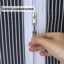 1pc White Fiberglass Mosquito Net, Self-Adhesive No Drill Invisible Anti-Cat Scratch Window Screen, Hook And Loop Home Use Curtain - White - View 8
