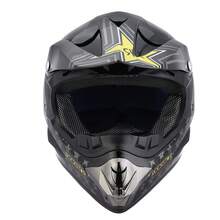 Casco Cross Infantil Niño Moto Con Gafas Guantes Estrella -S - Negro - Ver 3