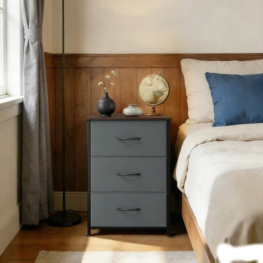 Dressers & Chests Of Drawers - 灰色圖案 + 黑色 - 查看 1