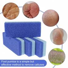 J·FOCUS 4pcs Double-Sided Foot Scrubber, Callus Remover, Foot Cleaning & Care Tools - Blue - View 6