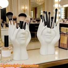 1个手工创意人体彩绘化妆刷收纳盒 - 独特创意的人体彩绘化妆刷收纳盒，桌面化妆刷收纳盒 - 多色 - 查看 8