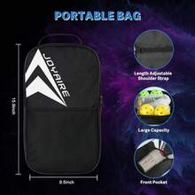 JOYAIRE Pickleball Paddles Set Of 2, USAPA Standard Fiberglass Pickleball Set, Lightweight Honeycomb Core Pickle Ball Rackets, Pickle Ball Paddle With 4 Pickleball Balls &Amp; Bag For Adults, Beginners - White - 查看 7